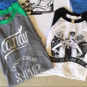 Next Level Apparel Tops - Culture Flock long sleeve baseball t Candy Holiday Next Level Apparel Tops - Culture Flock long sleeve baseball t Candy Holiday
